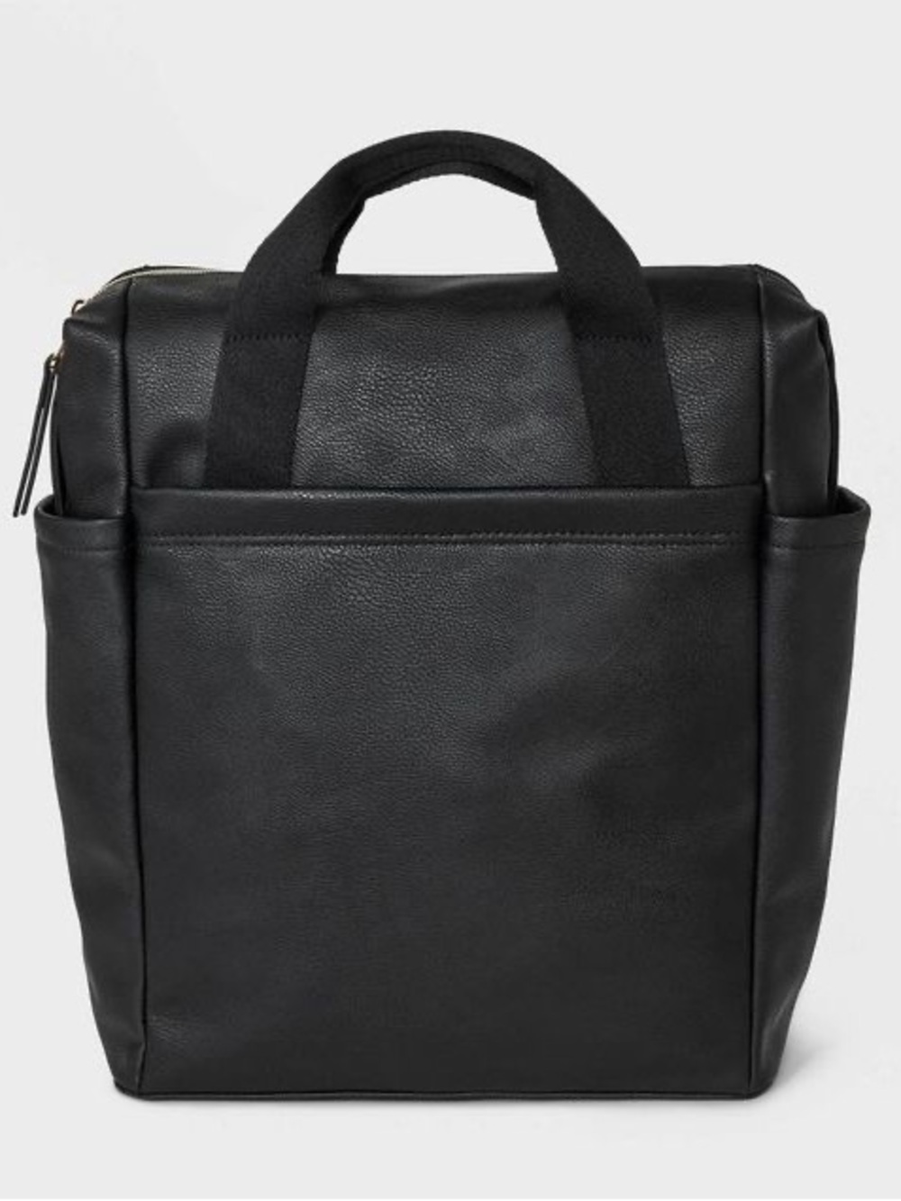 Universal Thread Black Vegan Leather Backpack Tote